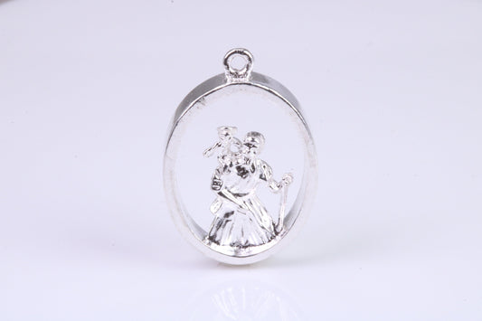 Oval Christopher, Chunky and Made From Solid Cast Silver