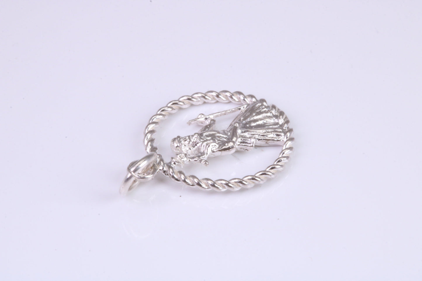 17 mm Round St Christopher, Made From Solid Cast Silver