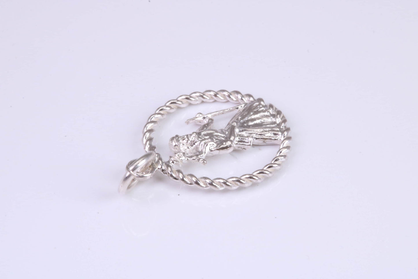 17 mm Round St Christopher, Made From Solid Cast Silver