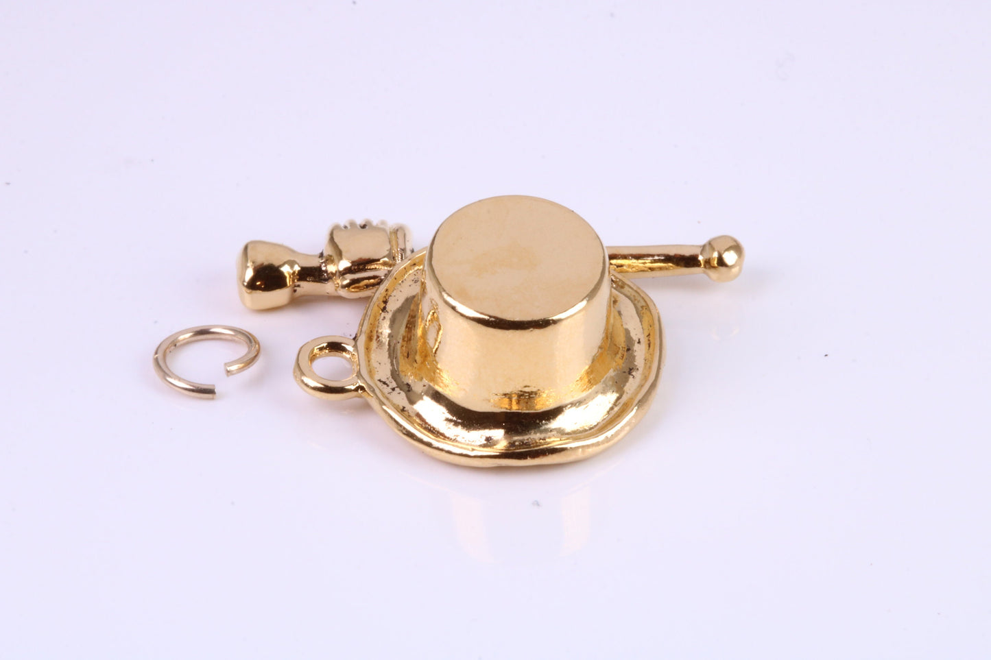 Magicians Hat Charm, Traditional Charm, This charm is made from solid cast Yellow Gold British Hallmarked