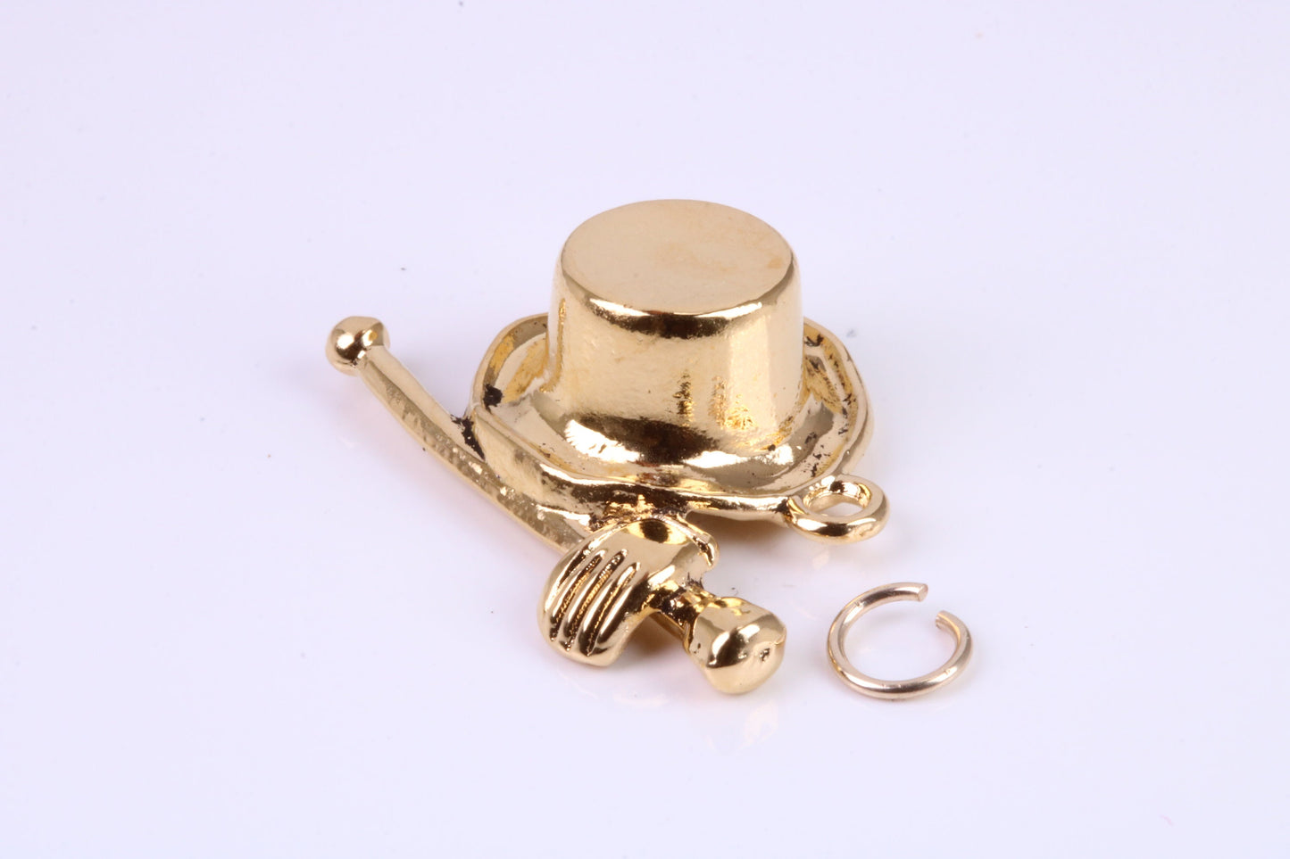 Magicians Hat Charm, Traditional Charm, This charm is made from solid cast Yellow Gold British Hallmarked