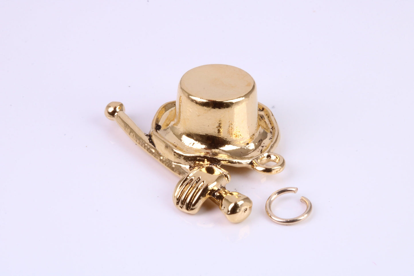 Magicians Hat Charm, Traditional Charm, This charm is made from solid cast Yellow Gold British Hallmarked