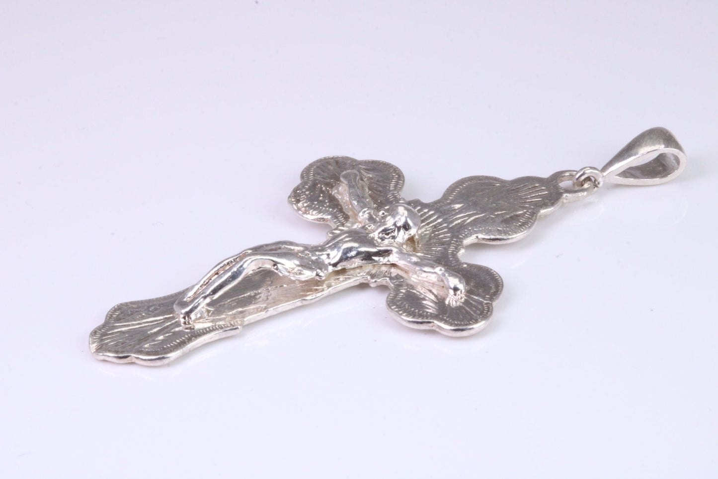 Large Ornate Sterling Silver Crucifix