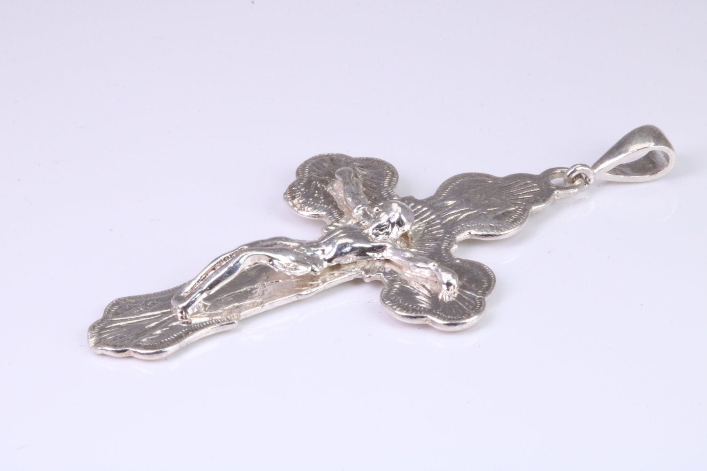 Large Ornate Sterling Silver Crucifix