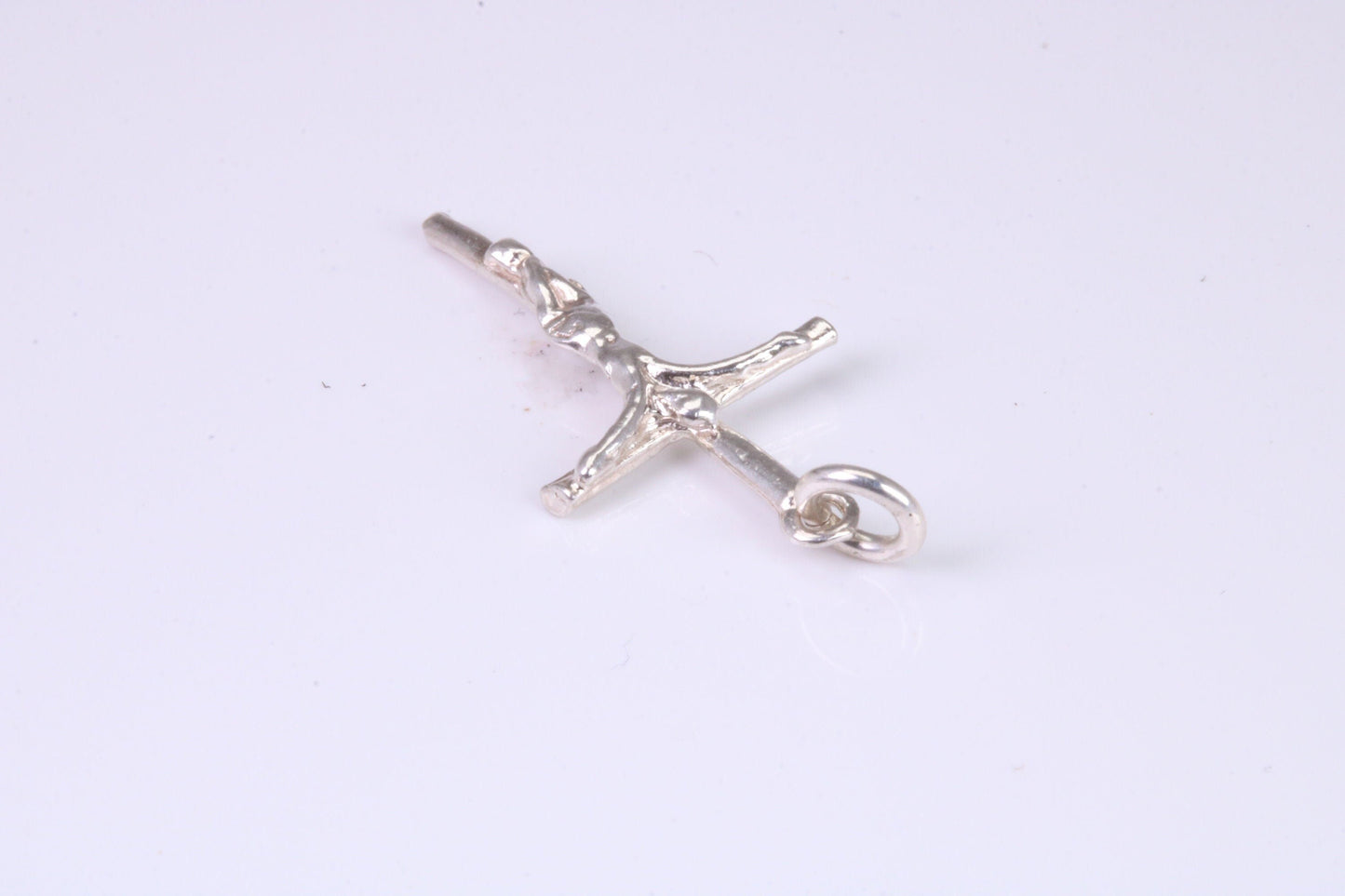 Small Silver Crucifix Necklace
