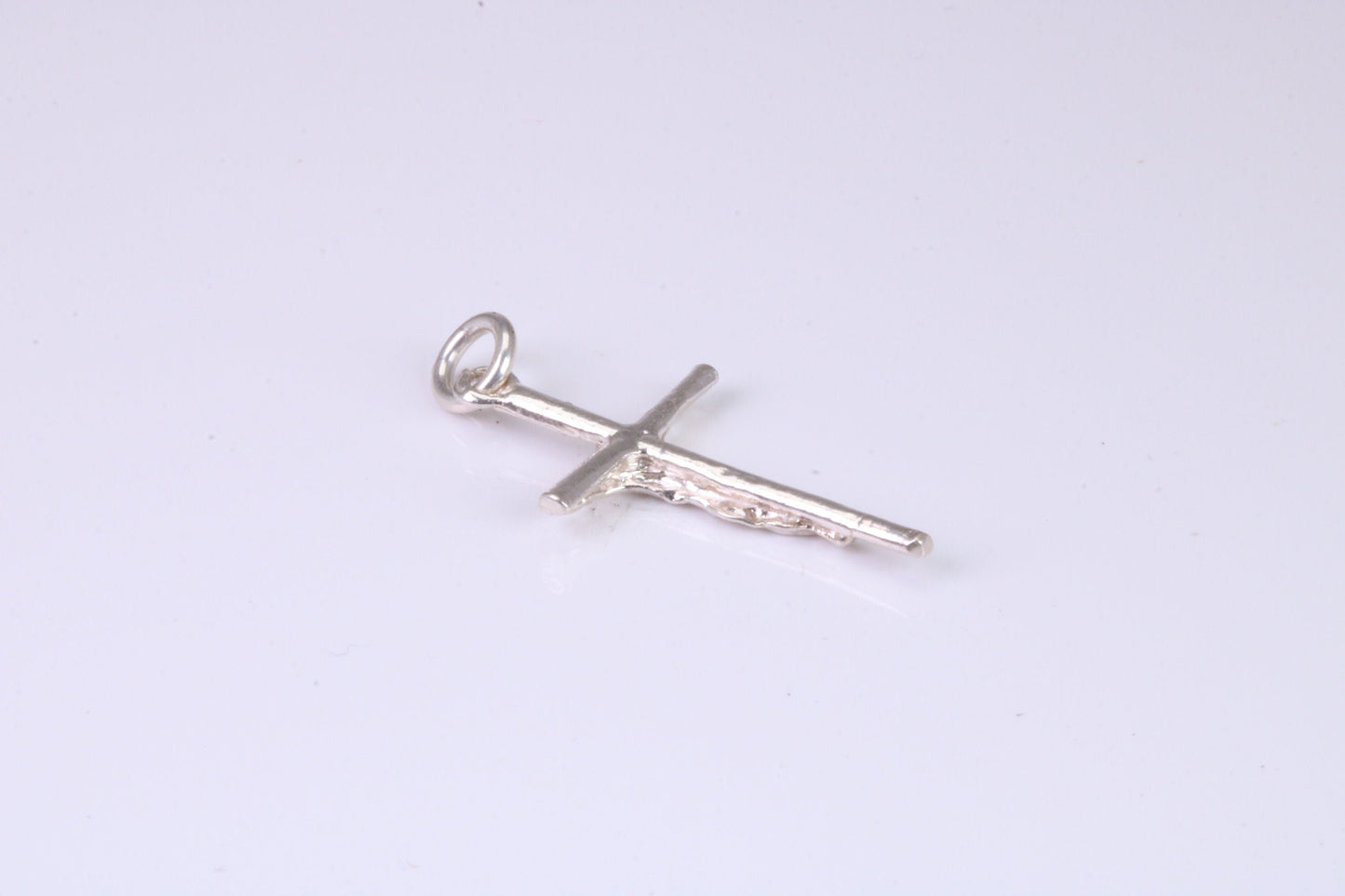 Small Silver Crucifix Necklace