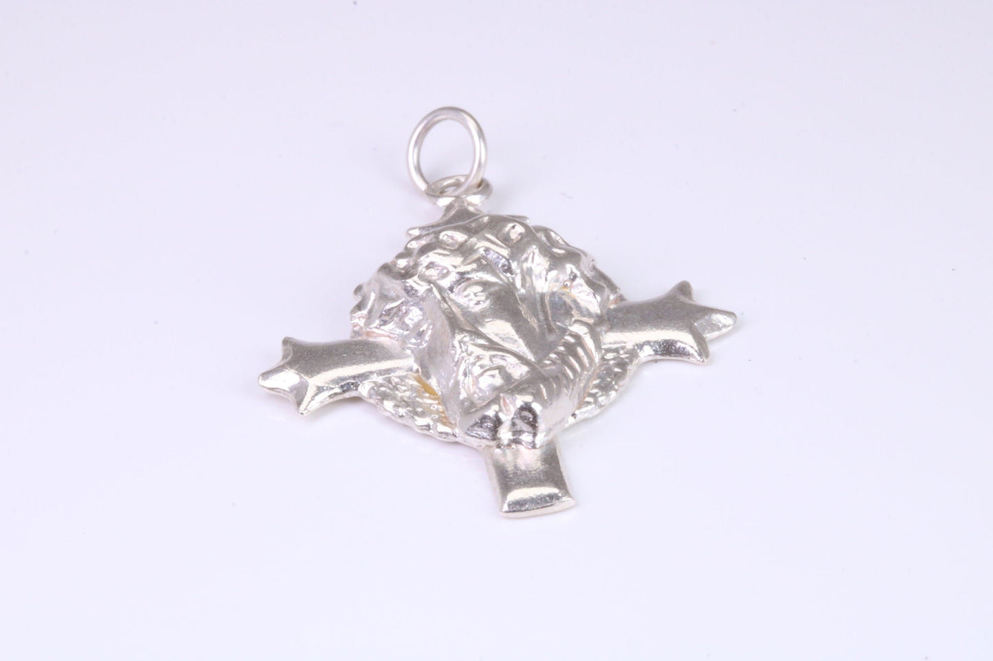 Large Chunky Silver Crucifix Necklace