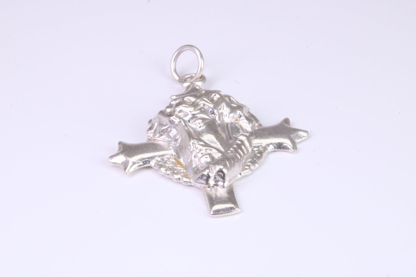 Large Chunky Silver Crucifix Necklace