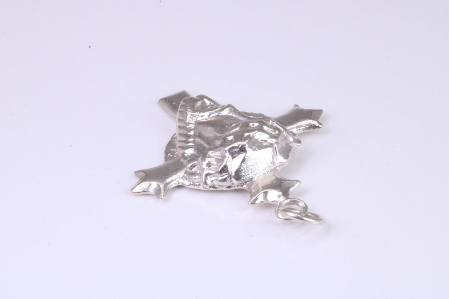 Large Chunky Silver Crucifix Necklace