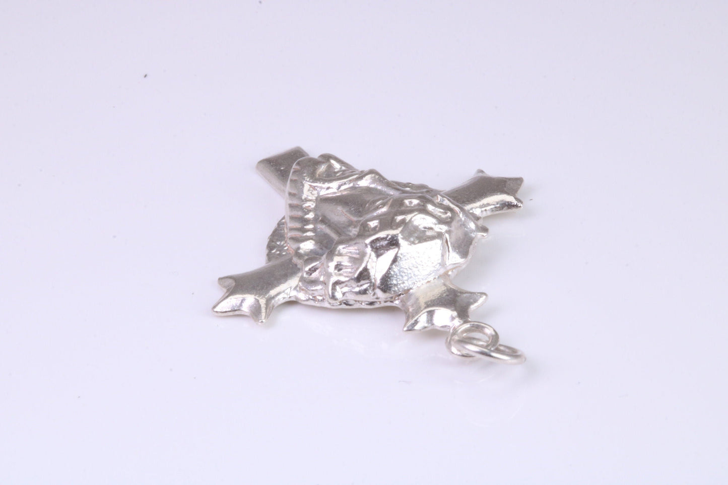 Large Chunky Silver Crucifix Necklace