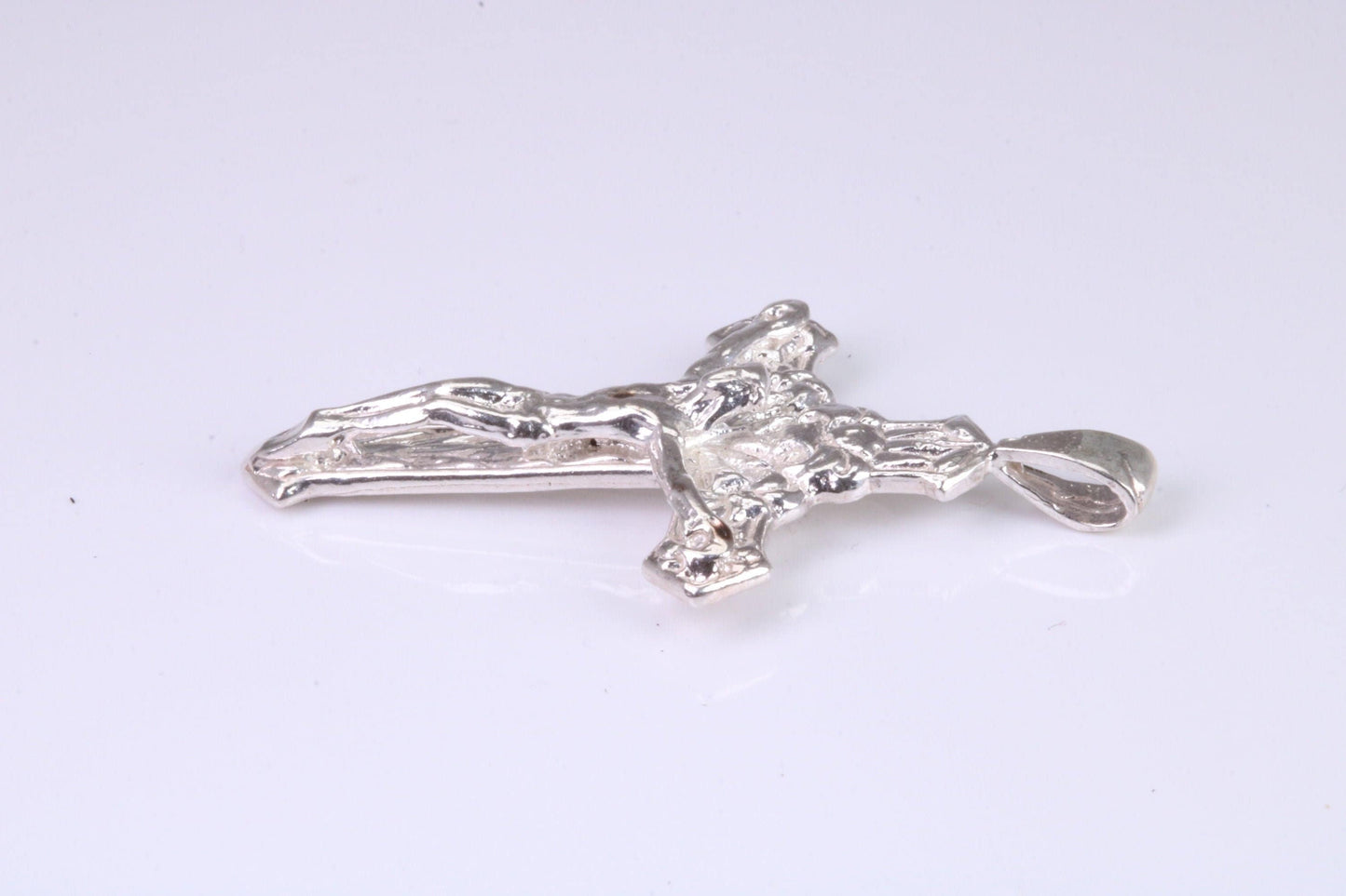 Sterling Silver Ornate Crucifix Necklace