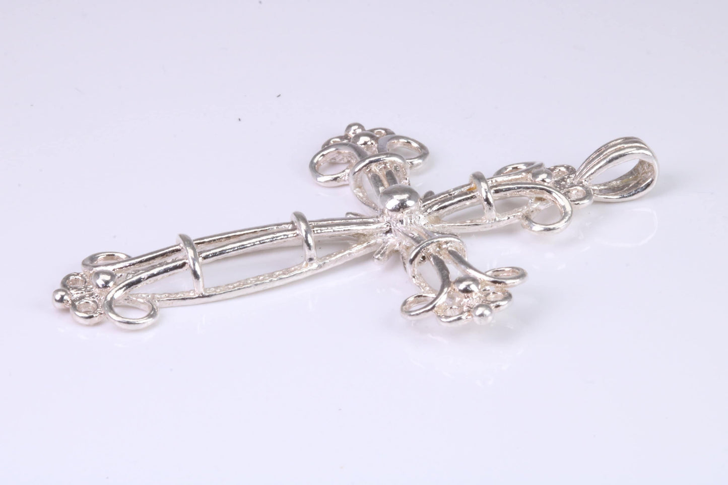 Large Silver Ornate Cross