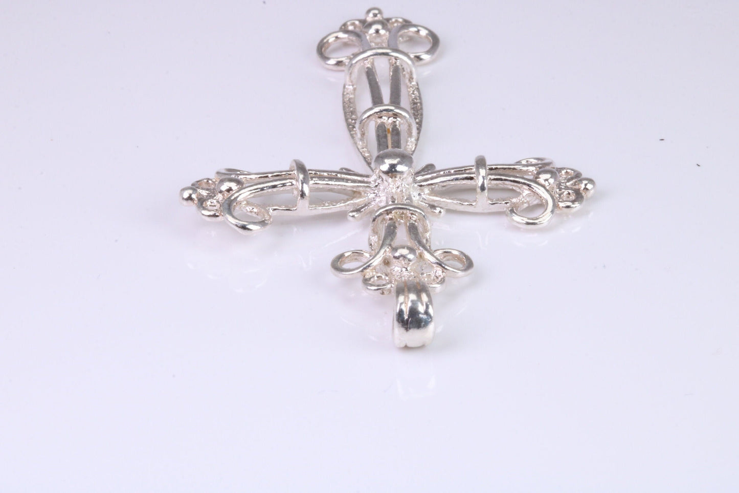 Large Silver Ornate Cross
