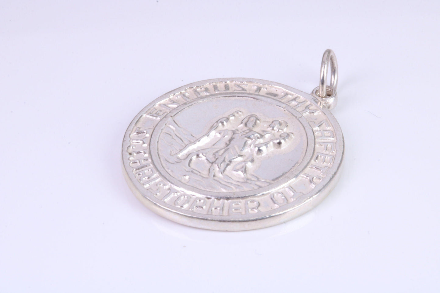 Sterling Silver St Christopher, Large Chunky
