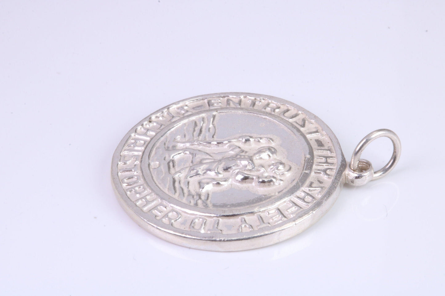 Sterling Silver St Christopher, Large Chunky