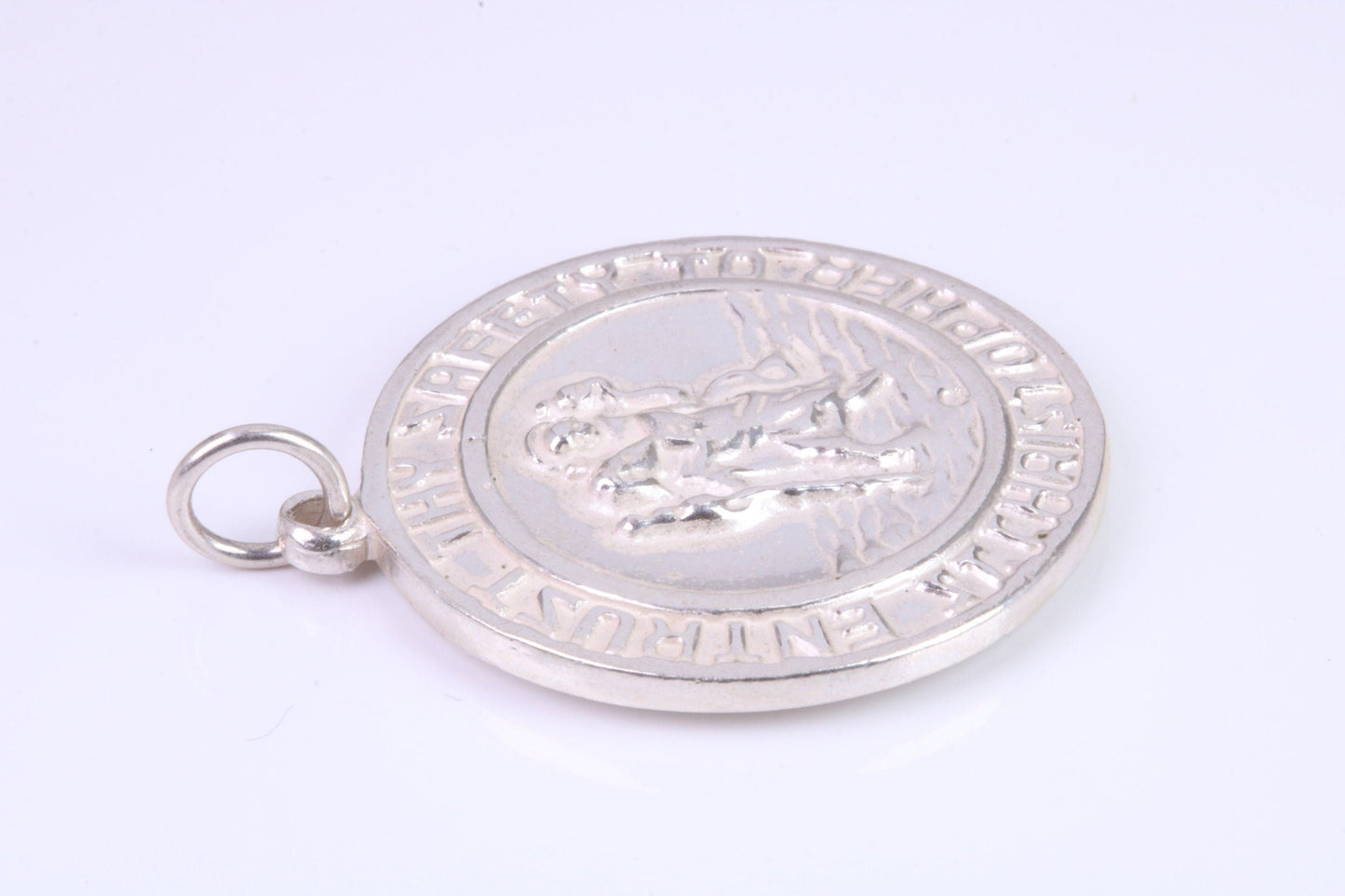 Sterling Silver St Christopher, Large Chunky