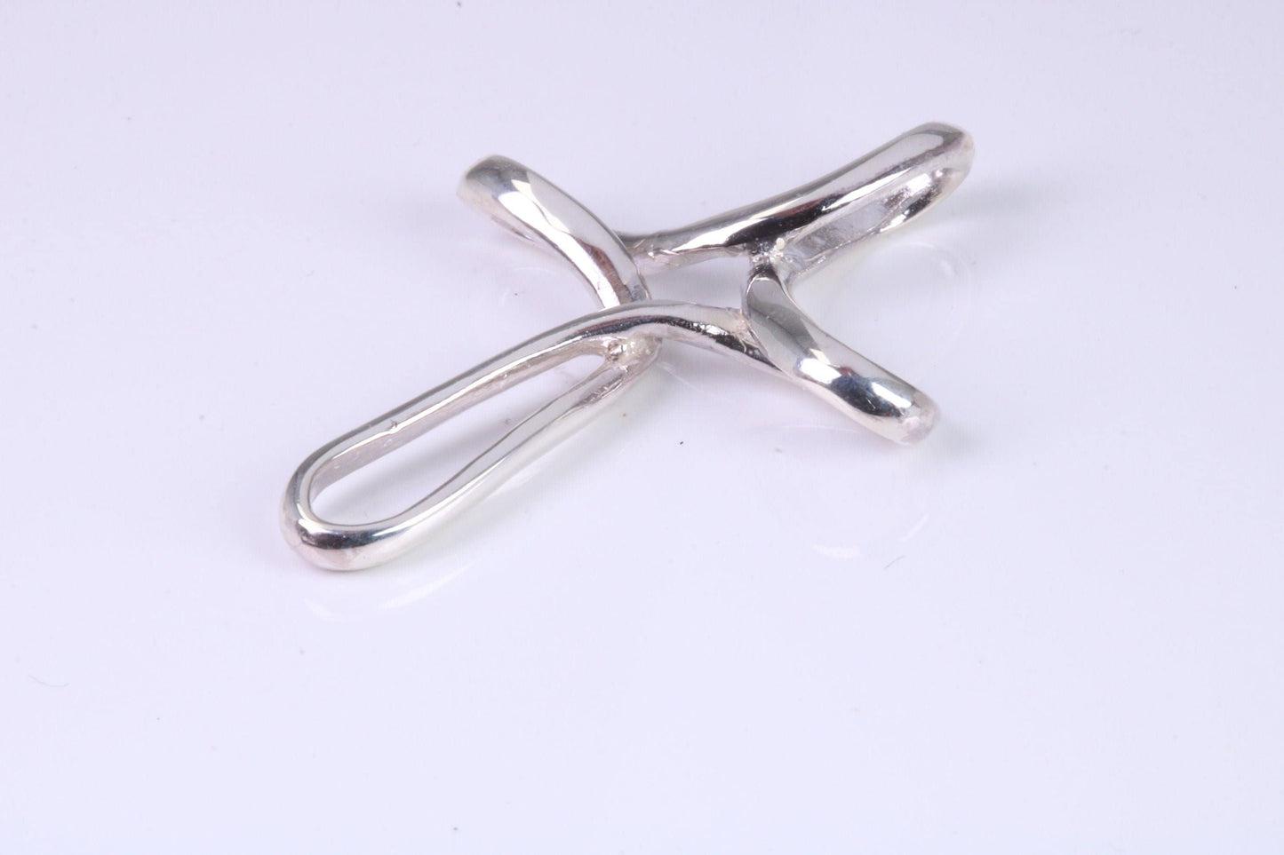 Sterling Silver Cross Together with 16 inch Silver Chain