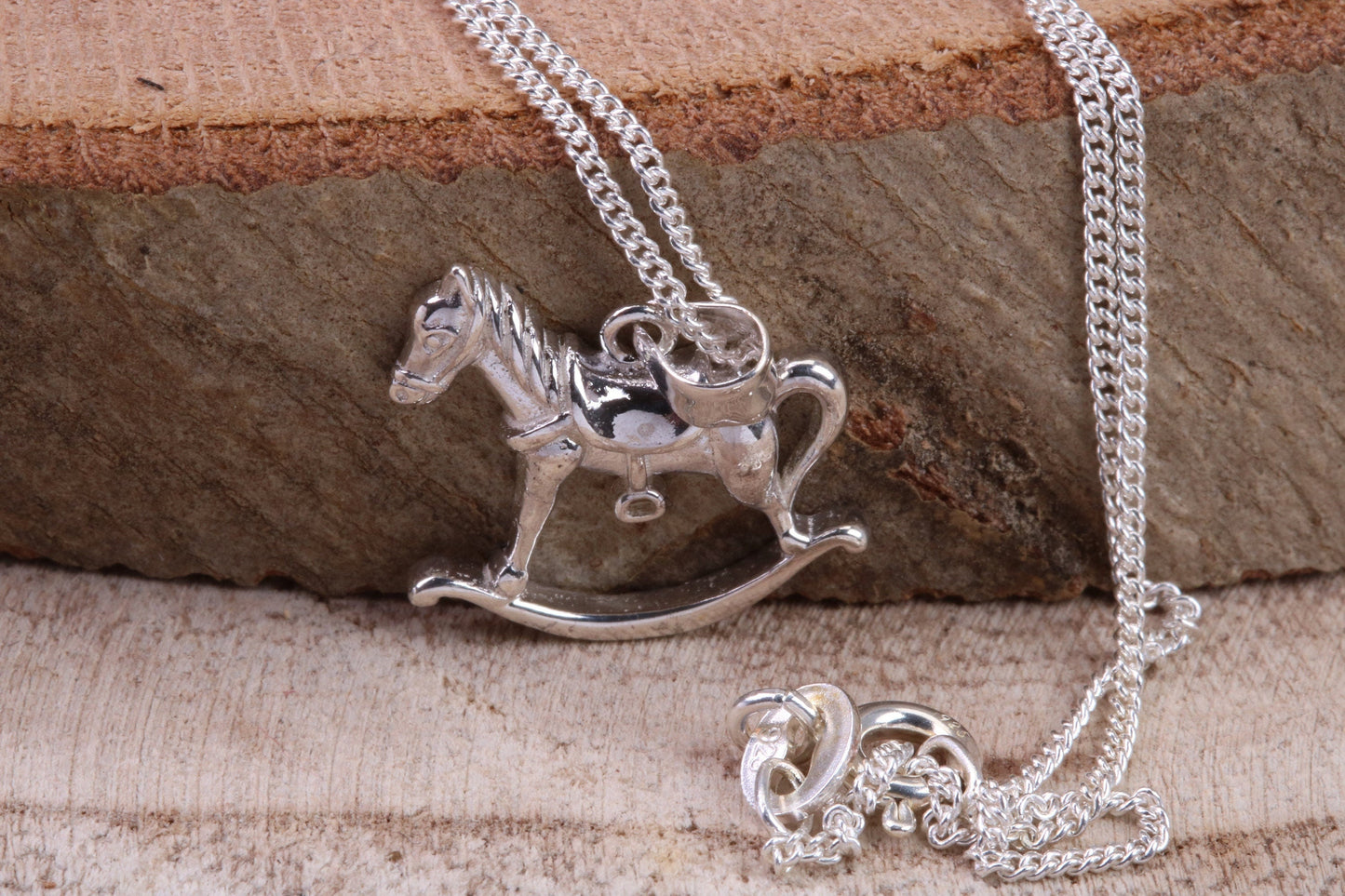 Rocking Horse Necklace, made from solid Sterling Silver