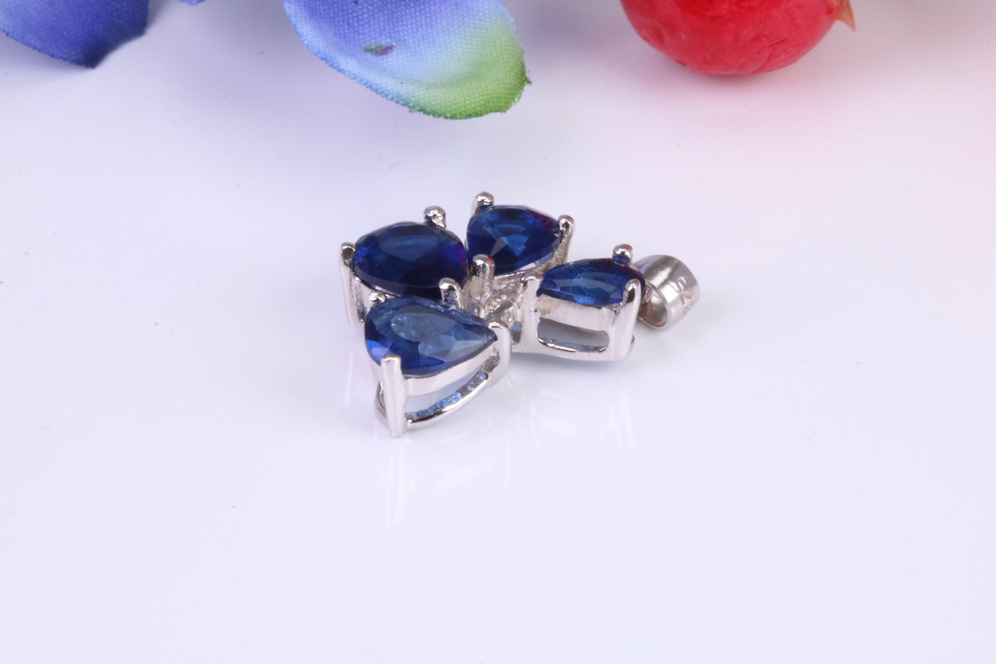Very Dressy Blue and White C Z set Pendant