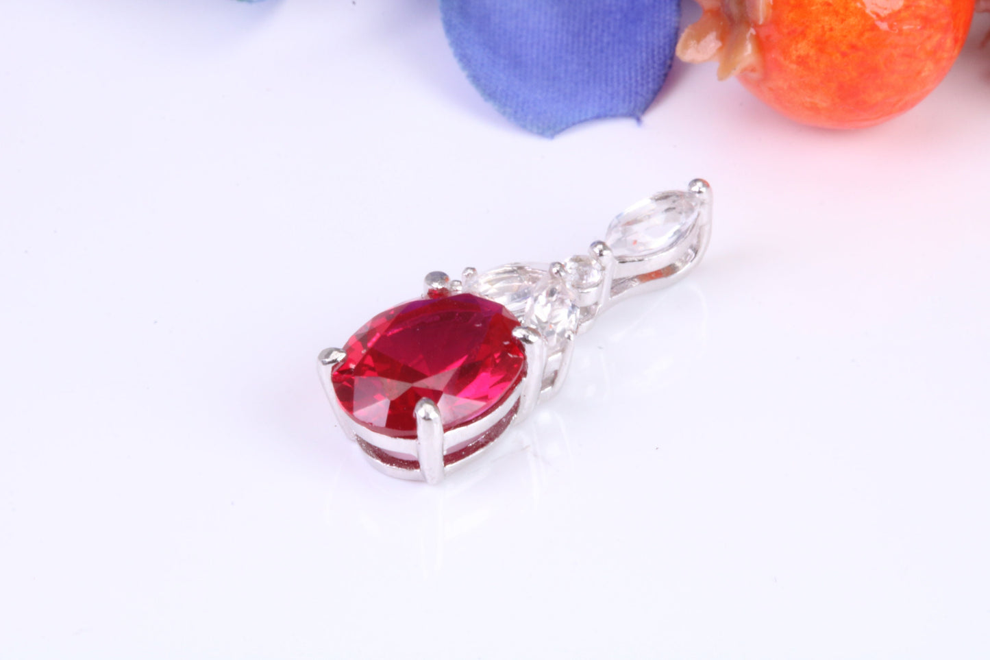 Sterling Silver Dressy C Z set Necklace