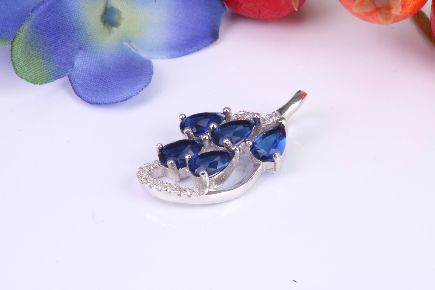 Sterling Silver Dressy C Z set Necklace