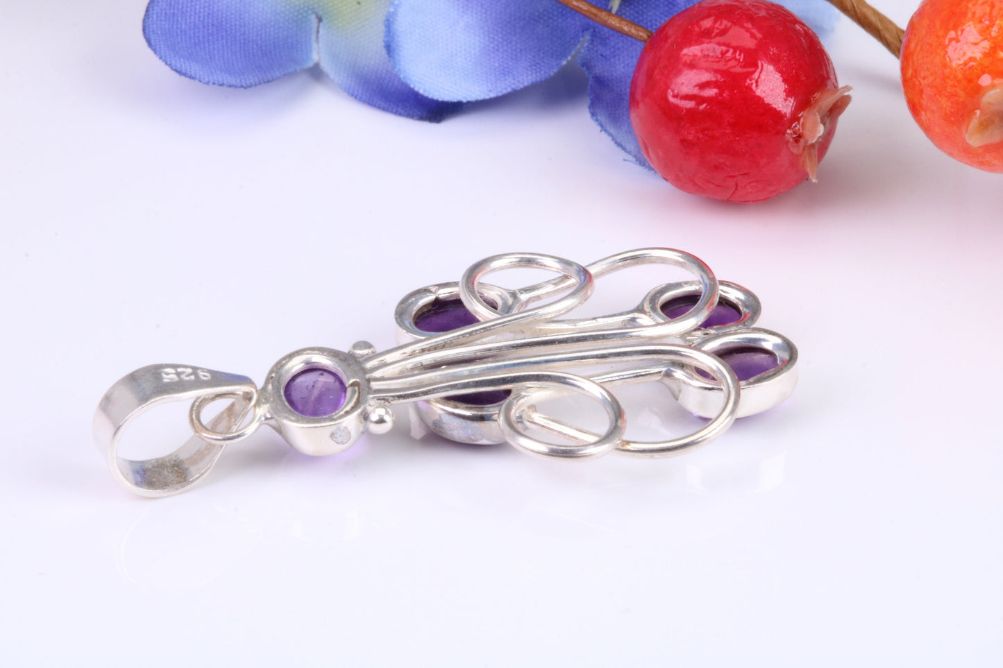 Cabochon cut Amethyst Pendant