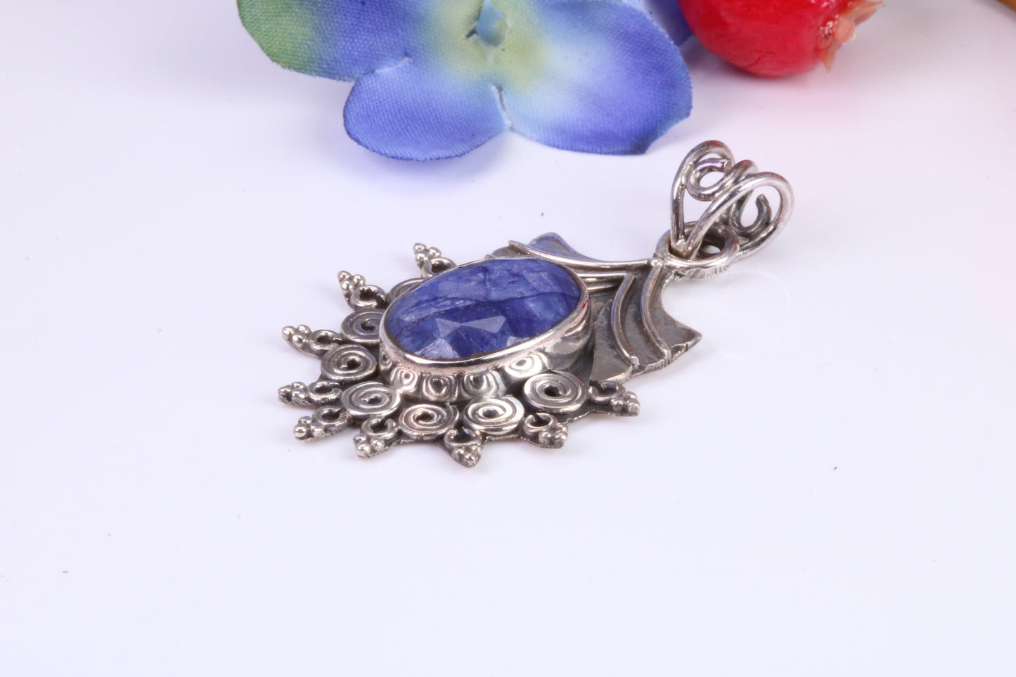 Sterling Silver real Amethyst set Necklace