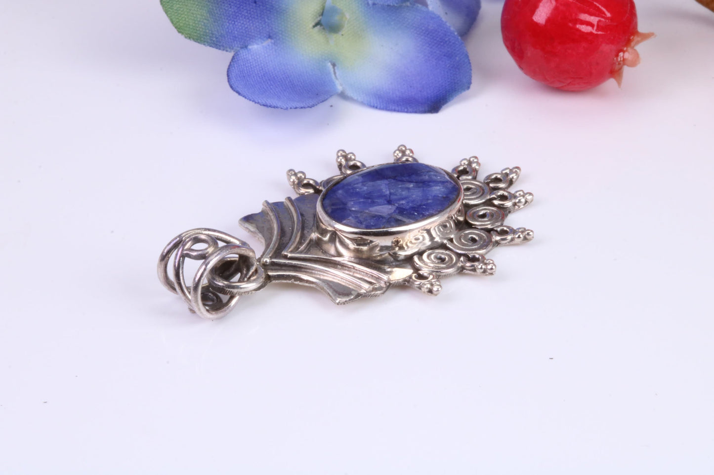Sterling Silver real Amethyst set Necklace