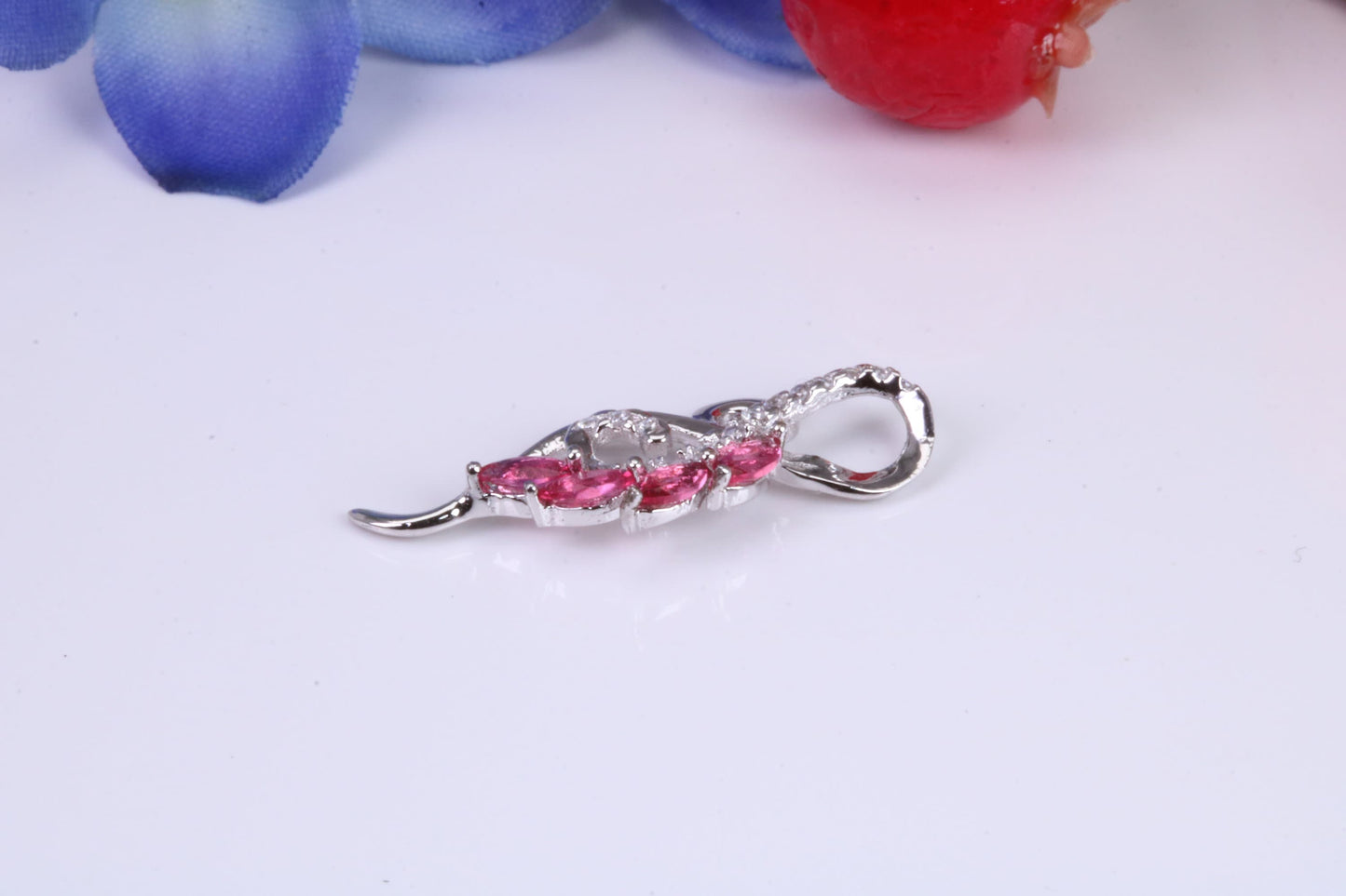 Sterling Silver C Z set Necklace