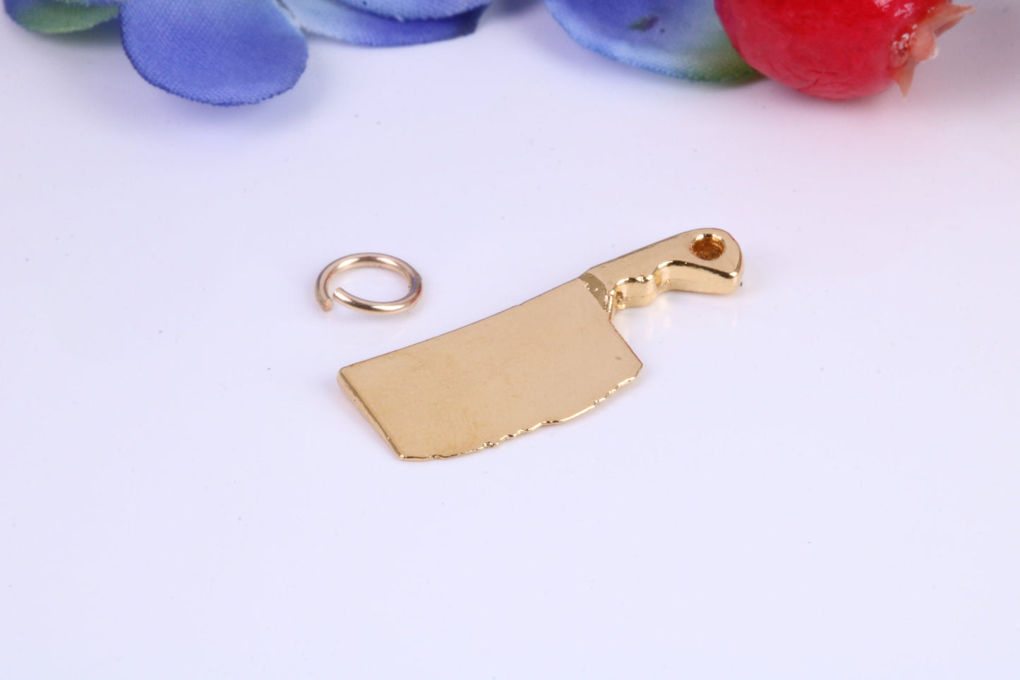 Cleaver Charm, Traditional Charm, Made from Solid Cast Yellow Gold, British Hallmarked