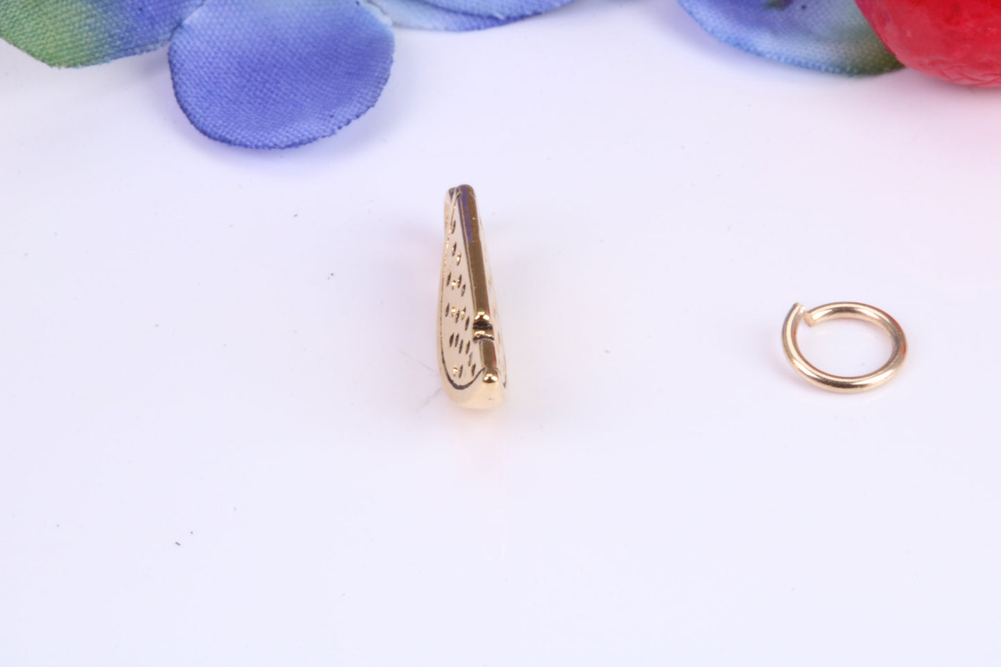 Slice of Melon Charm, Traditional Charm, Made from Solid Cast Yellow Gold, British Hallmarked
