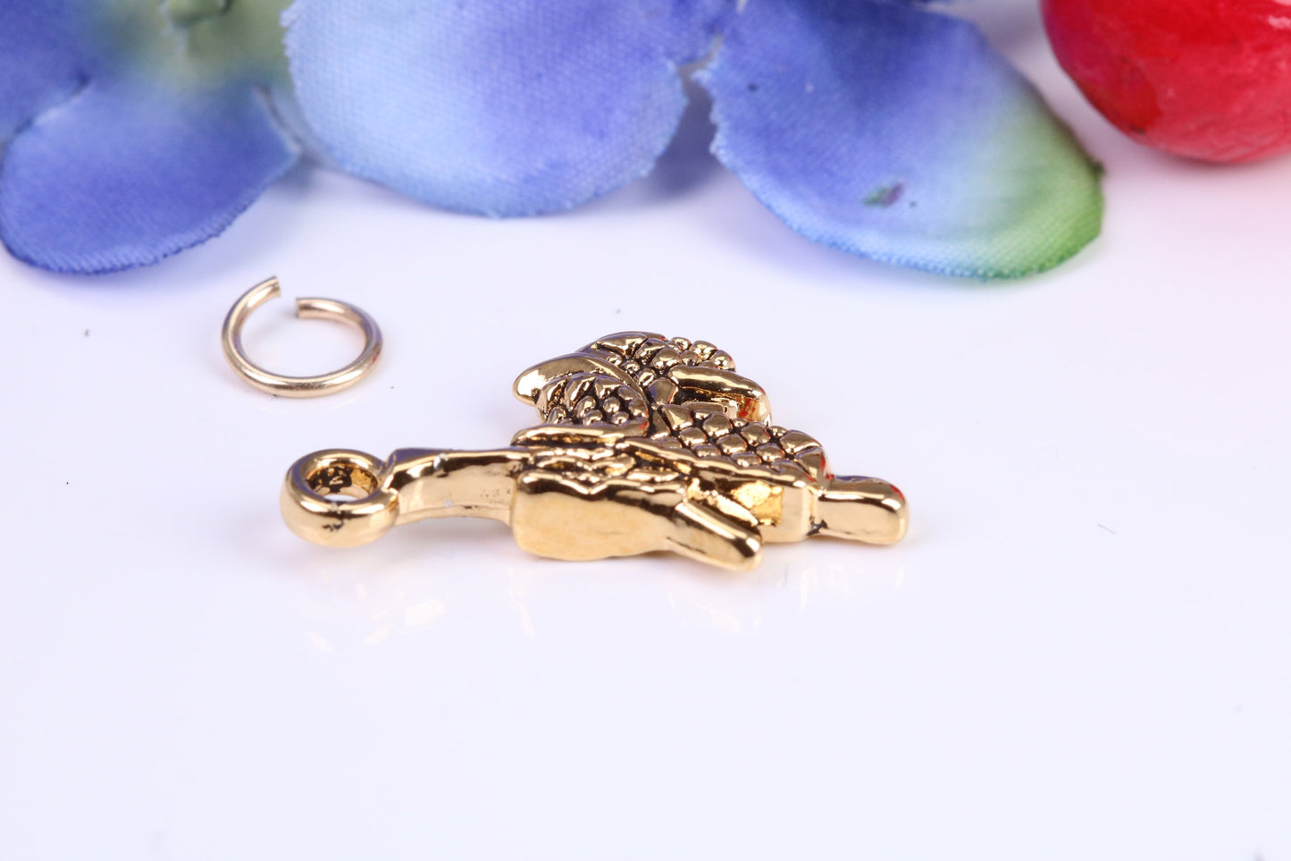 Horse Saddle charm, Traditional Charm, Made from Solid Cast Yellow Gold, British Hallmarked