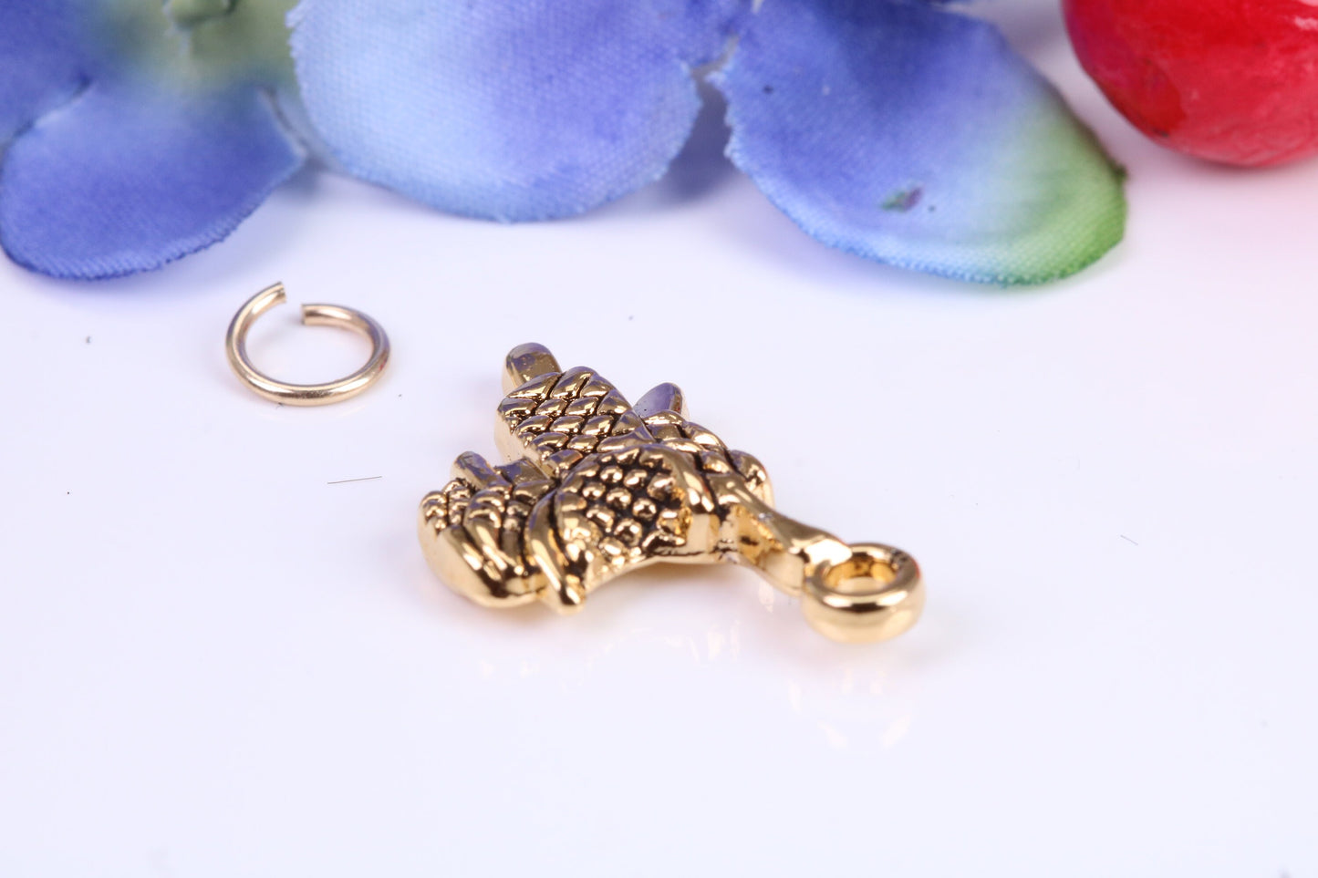 Horse Saddle charm, Traditional Charm, Made from Solid Cast Yellow Gold, British Hallmarked