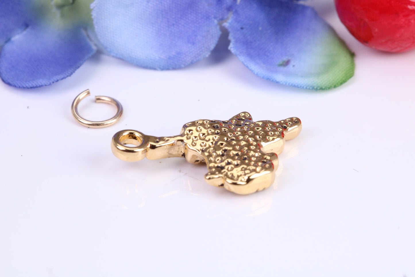 Horse Saddle charm, Traditional Charm, Made from Solid Cast Yellow Gold, British Hallmarked