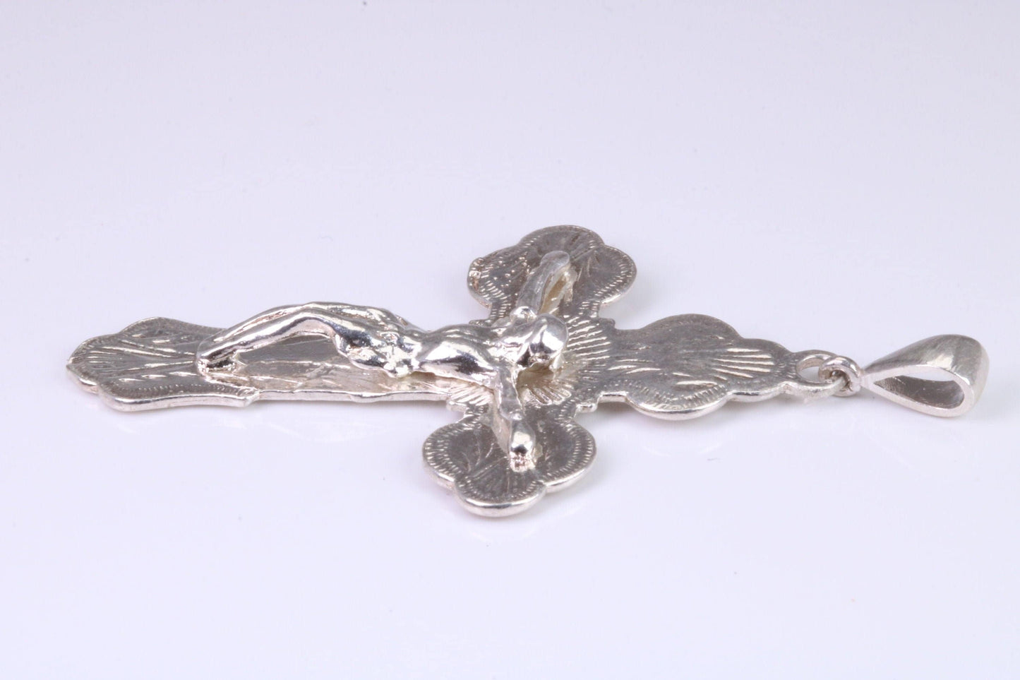 Large Ornate Sterling Silver Crucifix