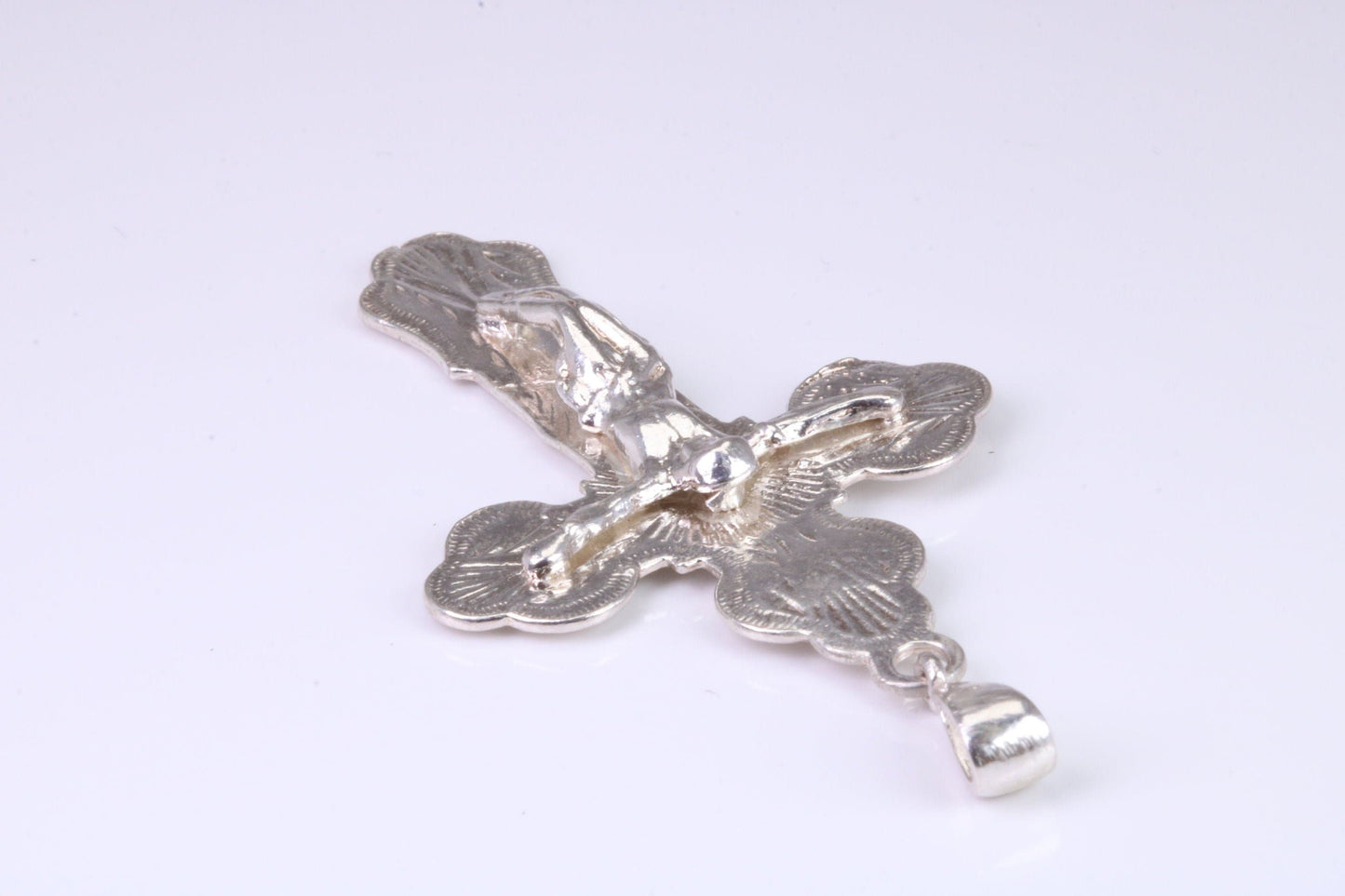 Large Ornate Sterling Silver Crucifix