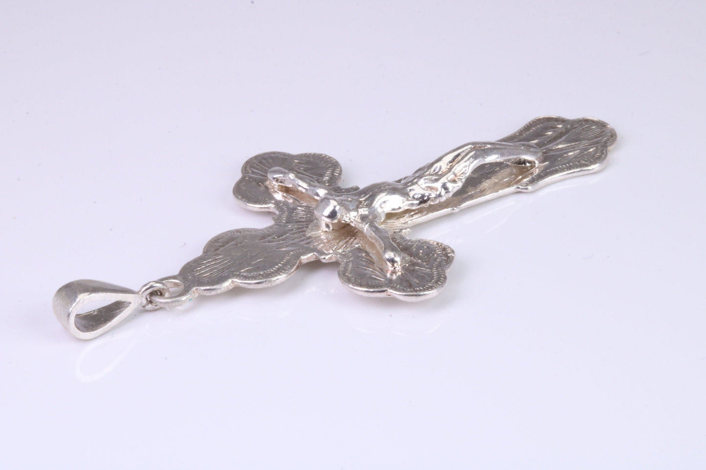 Large Ornate Sterling Silver Crucifix