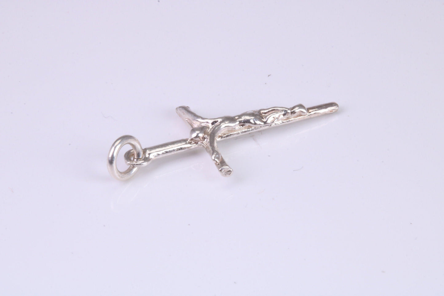 Small Silver Crucifix Necklace