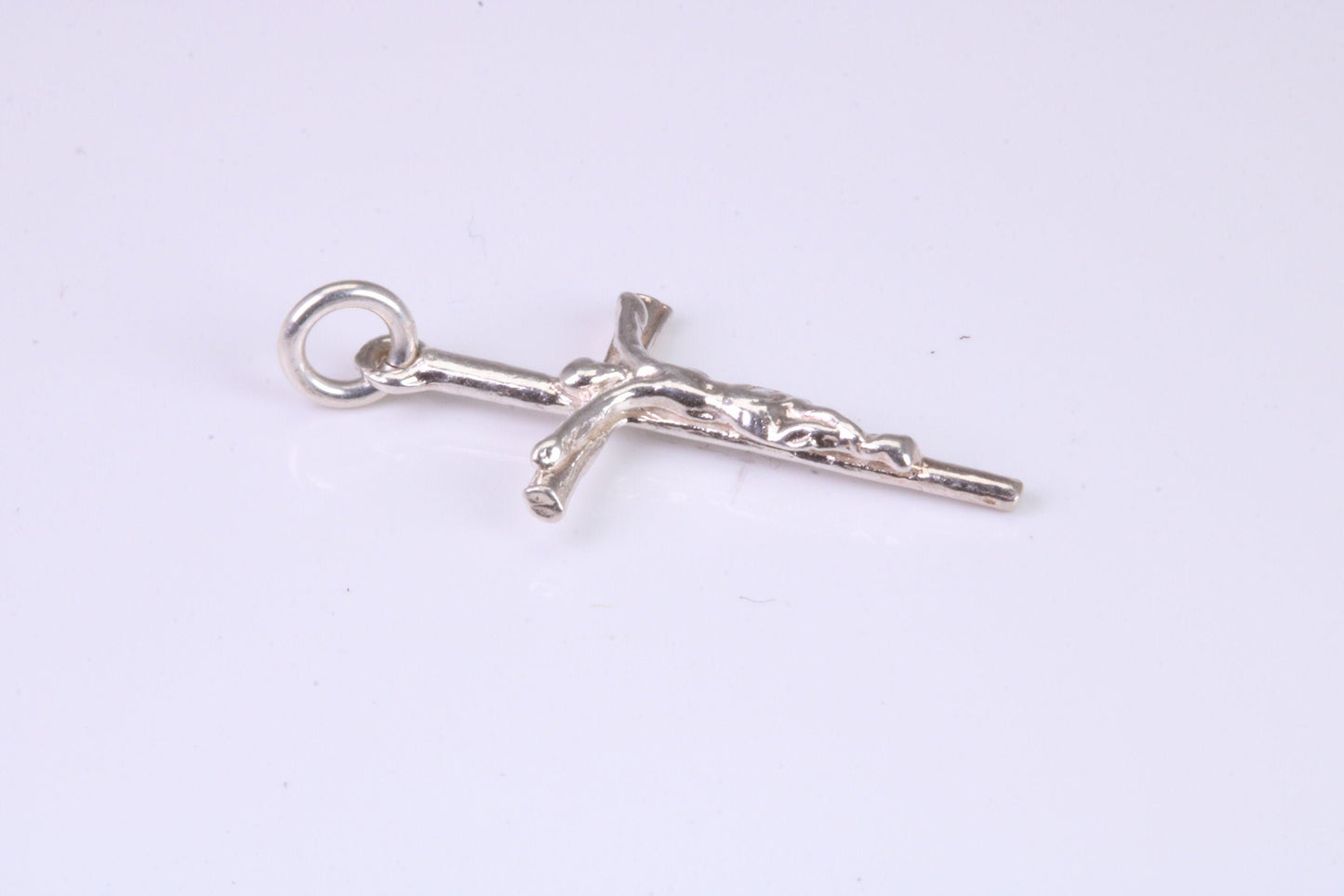 Small Silver Crucifix Necklace