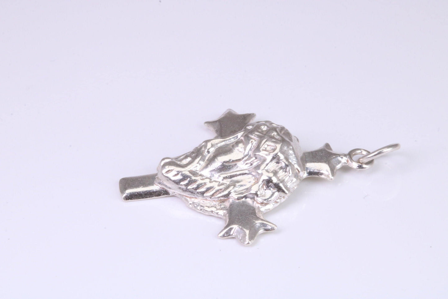 Large Chunky Silver Crucifix Necklace