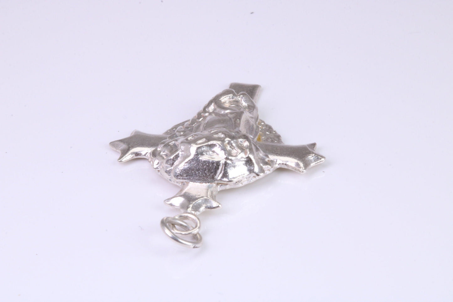 Large Chunky Silver Crucifix Necklace