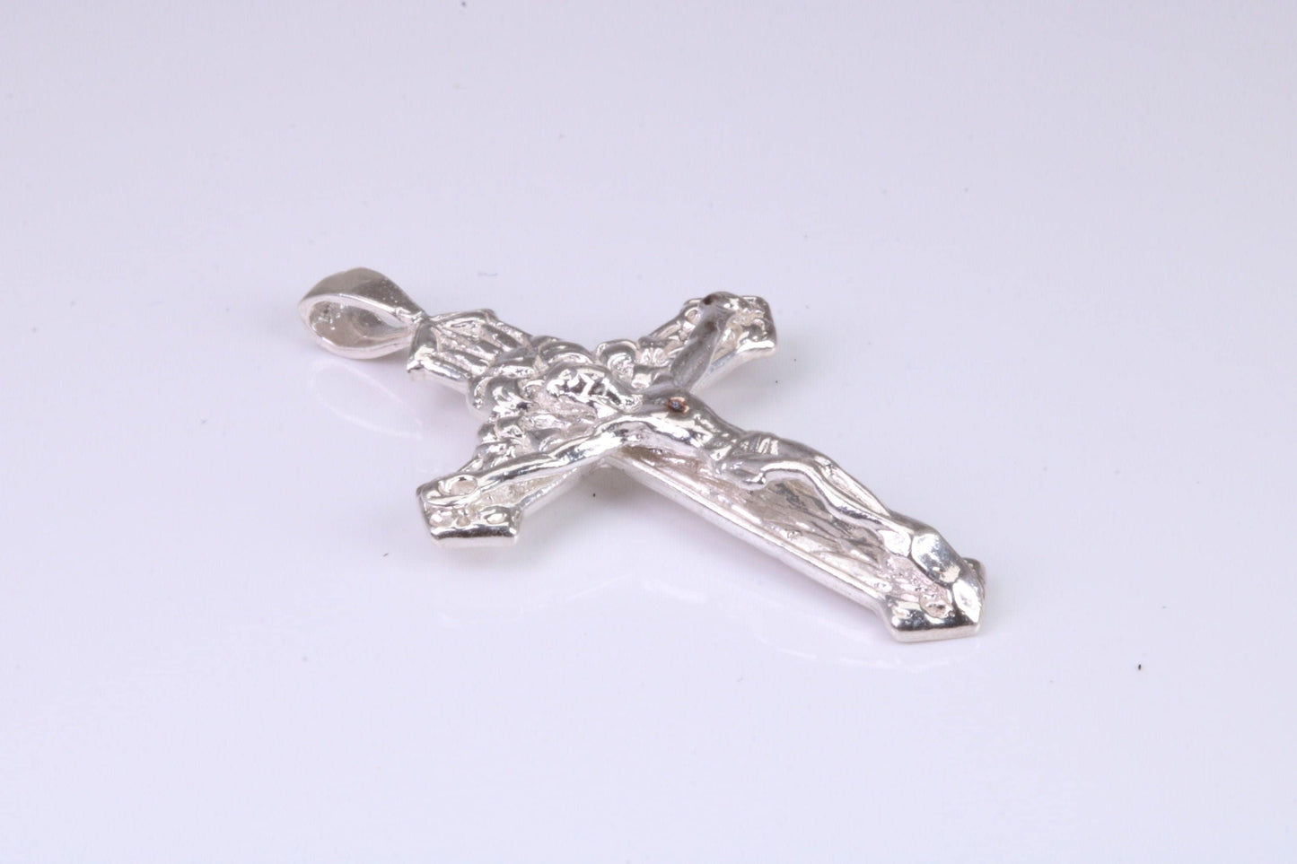 Sterling Silver Ornate Crucifix Necklace