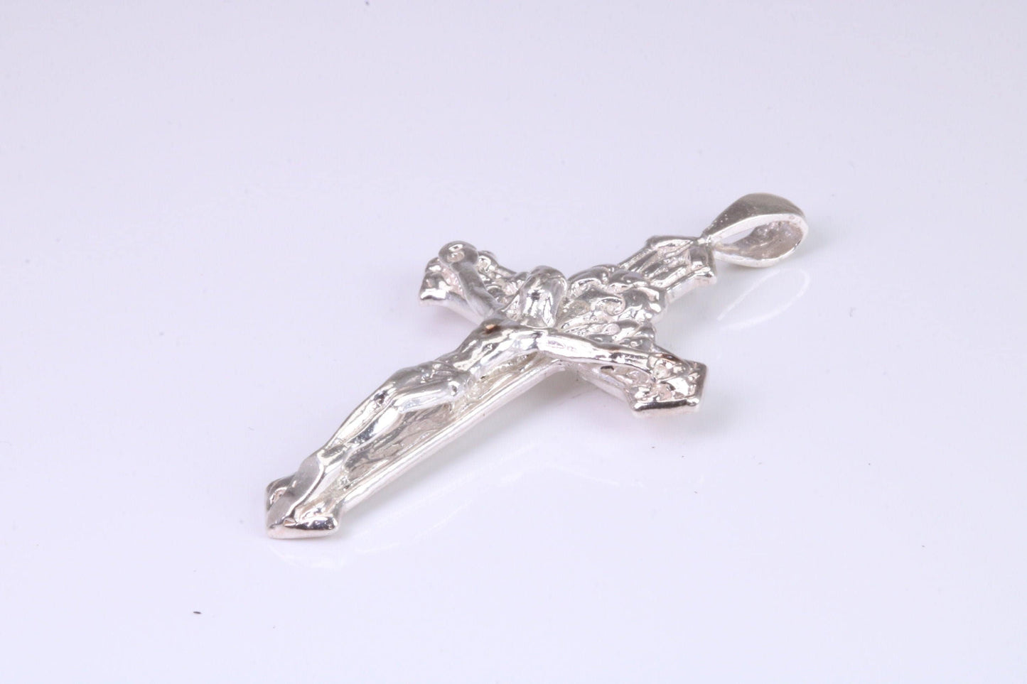 Sterling Silver Ornate Crucifix Necklace