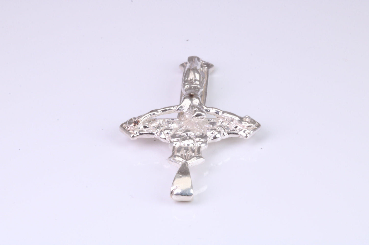 Sterling Silver Ornate Crucifix Necklace
