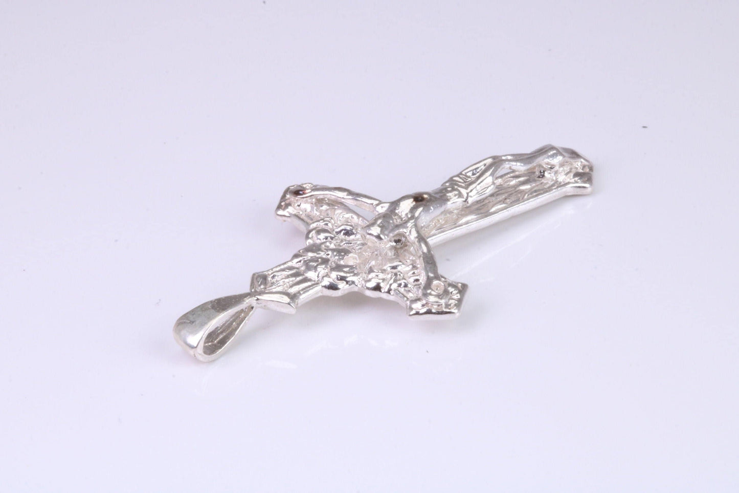Sterling Silver Ornate Crucifix Necklace