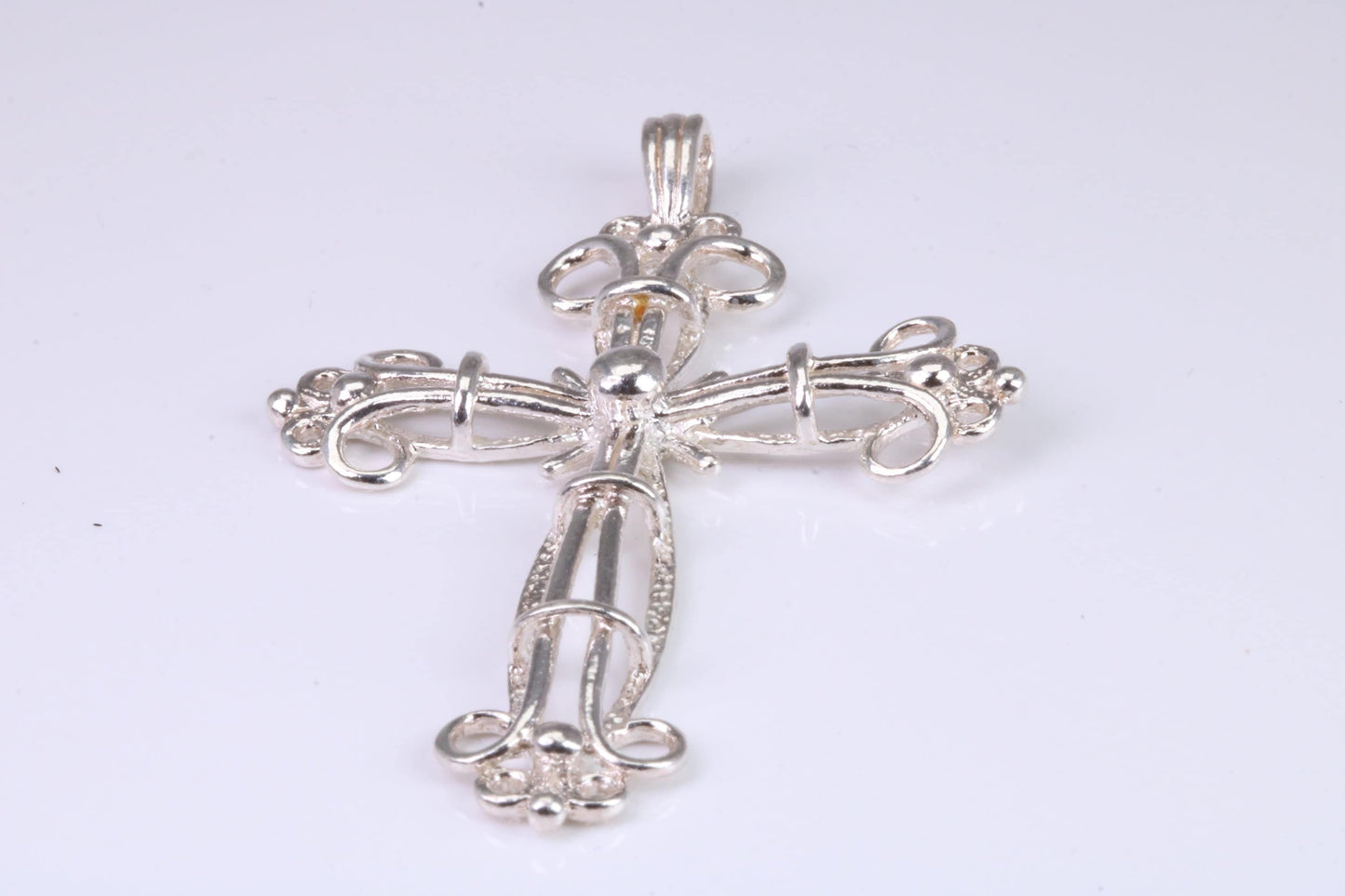 Large Silver Ornate Cross