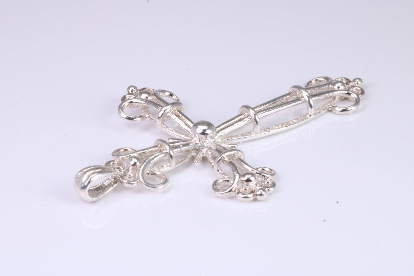 Large Silver Ornate Cross