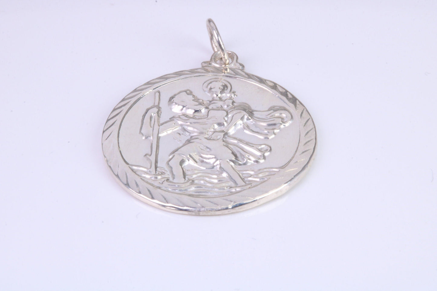 Sterling Silver Large Chunky St Christopher