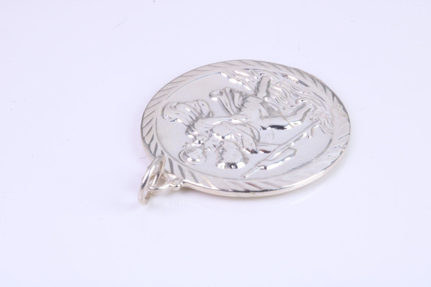 Sterling Silver Large Chunky St Christopher