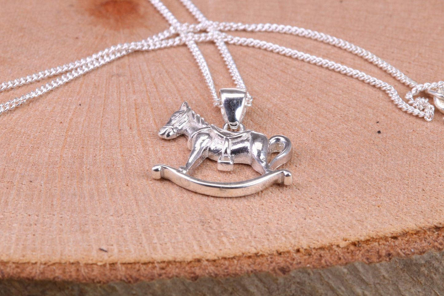 Rocking Horse Necklace, made from solid Sterling Silver